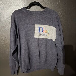 Dior Sports Blue Crewneck Sweater